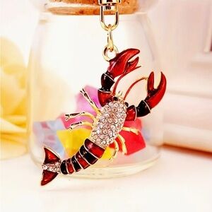 Lobster key chain/ bag charm